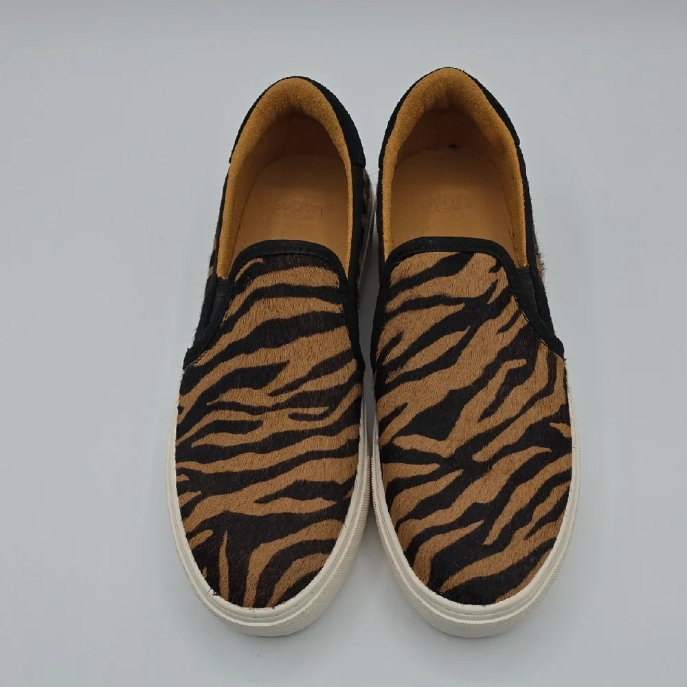 UGG Brown and Black Animal Print Loafers